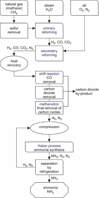 haber process flow diagram