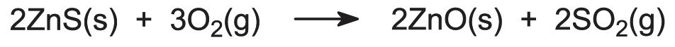 The equation for this reaction